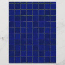 Adobe Cobalt Blue Tiles Craft Paper