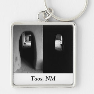 Adobe Corridor in Taos, NM keychain