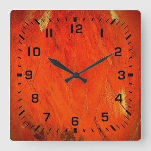 Adobe Shadows Square Wall Clock