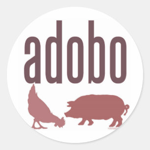Adobo: Chicken & Pork Classic Round Sticker