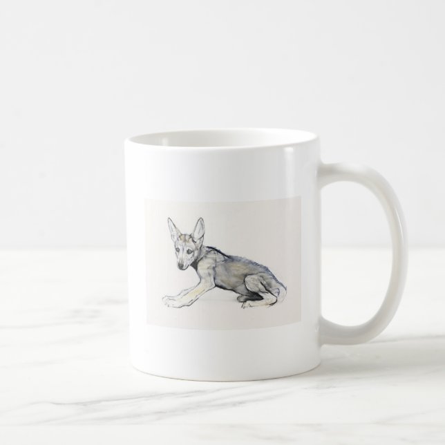 Adolescent Arabian Wolf Pup 2009 Coffee Mug (Right)
