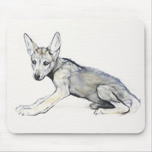 Adolescent Arabian Wolf Pup 2009 Mouse Mat