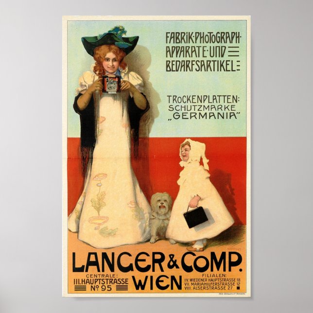 Adolf Karpellus, Photographer, 1898 Vintage Poster (Front)