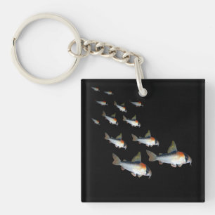 Adolfoi Corydoras Catfish Aquarium Fish Tank Art Key Ring