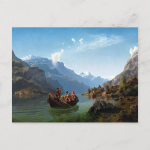 Adolph Tidemand & Hans Gude Bridal Procession Postcard