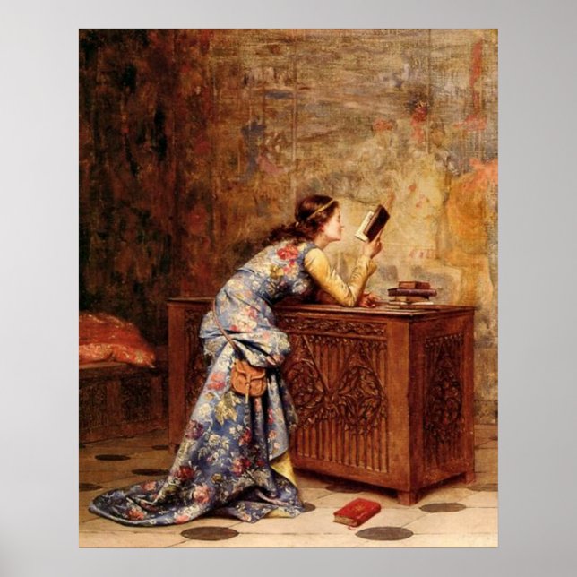 Adolphe Alexandre Lesrel  Captivated Poster (Front)