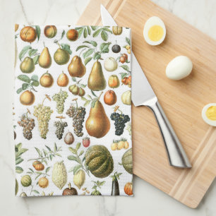 Adolphe Millot Fruit Pattern Tea Towel