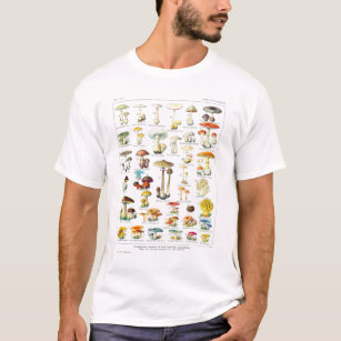 Adolphe Millot Mushroom Larousse - French poster T-Shirt