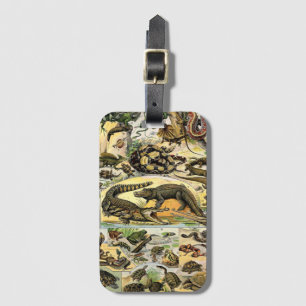 Adolphe Millot Reptiles 1 Luggage Tag