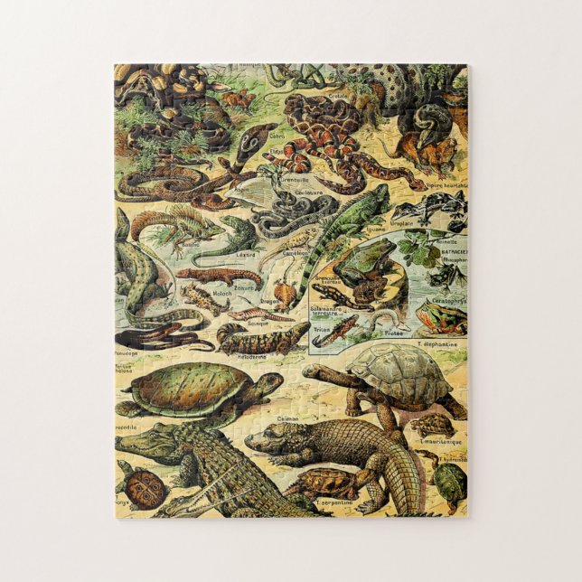 Adolphe Millot Reptiles 2 Jigsaw Puzzle (Vertical)