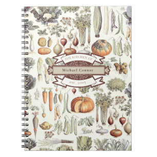 Adolphe Millot Vegetable Kitchen Recipes Notebook
