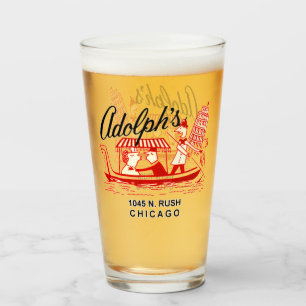 Adolph's Restaurant, 1045 N. Rush St. Chicago Glass