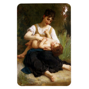 Adolphus Child And Teen by William Bouguereau Magnet