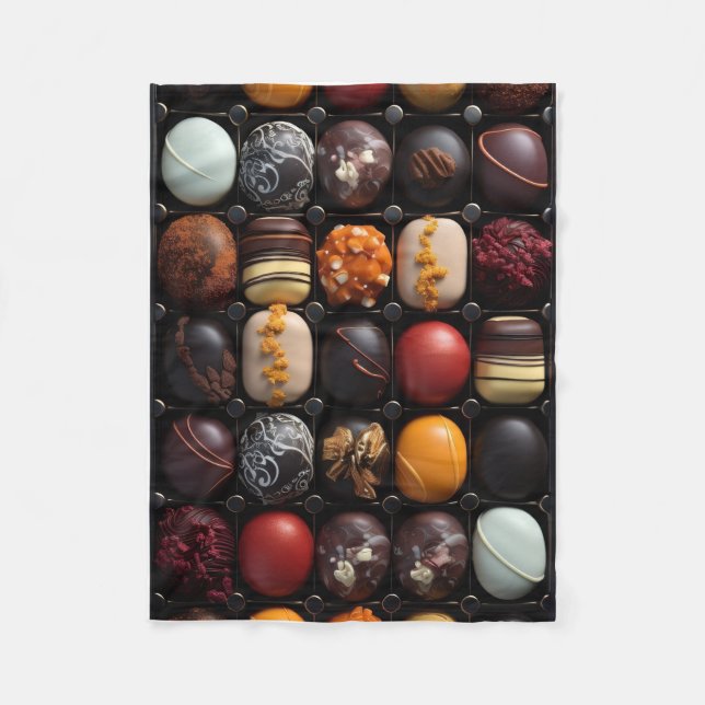 ADOM Assorted Chocolate Truffles Blanket (Front)