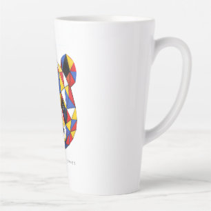 ADOM "Balance in Chaos" Men's Graphic Tee Latte Mug