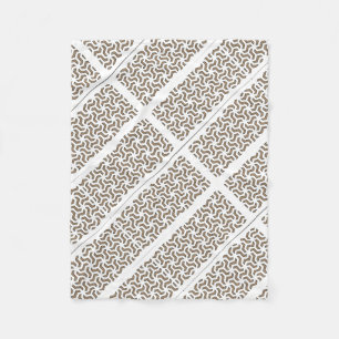 ADOM Beige Geometric Lattice Blanket