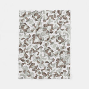 ADOM Beige Geometric Tapestry Blanket