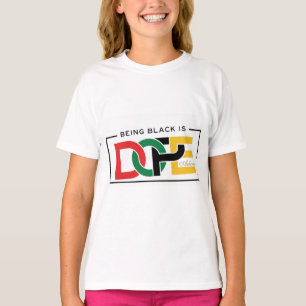 ADOM "Being Black Is Dope" V-Neck Tee