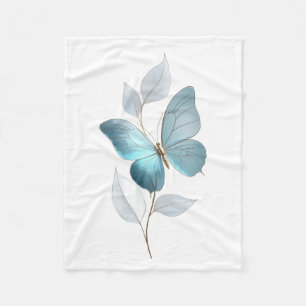ADOM Blue Butterfly Botanical Blanket