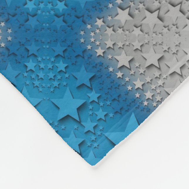 ADOM Blue Silver Mosaic Blanket (Corner)