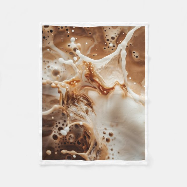 ADOM Coffee & Milk Splash Art Blanket (Front)