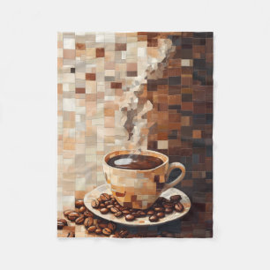 ADOM Coffee Mosaic Throw Blanket