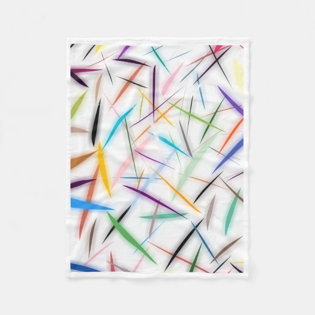 ADOM Colorful Abstract Strokes Blanket (Front)