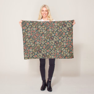 ADOM Dark Botanical Tapestry Blanket