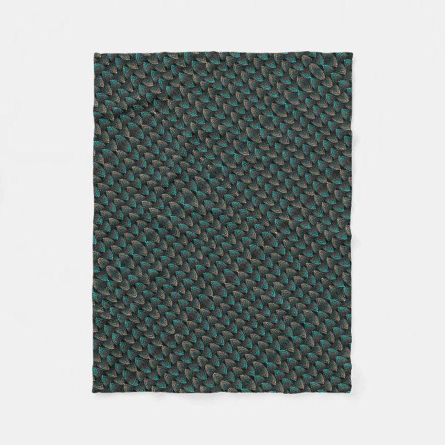 ADOM Dark Vintage Ornate Blanket (Front)