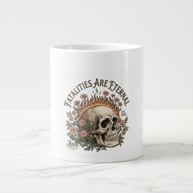 ADOM "Fatalities Are Eternal" Women's Tee Large Coffee Mug (Front)