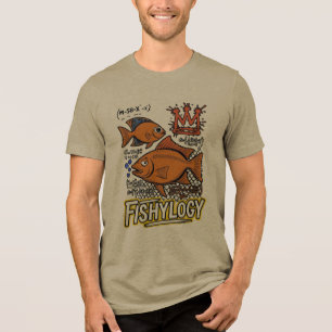ADOM Fishylogy M-50-X Fishing Design Tri-Blend Shirt