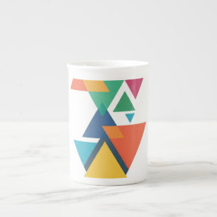 ADOM Geometric Art Long-Sleeve Tee Bone China Mug