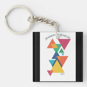 ADOM Geometric Art Long-Sleeve Tee Key Ring