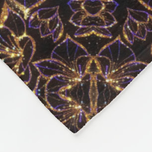 ADOM Gold Black Ornate Tapestry Blanket