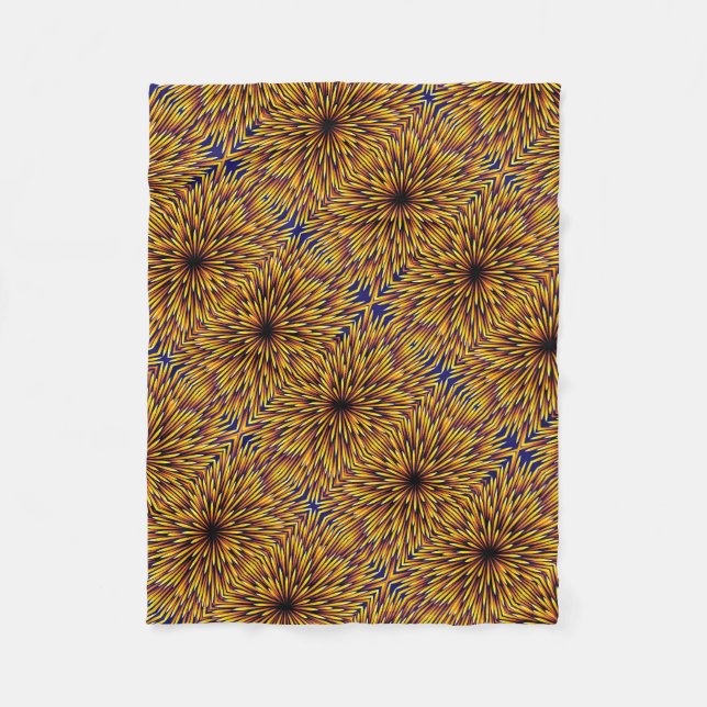 ADOM Golden Sunflower Mandala Blanket (Front)