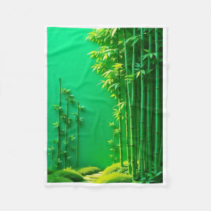 ADOM Green Bamboo Forest Blanket