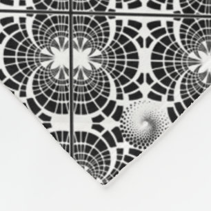ADOM Monochromatic Ornate Pattern Blanket