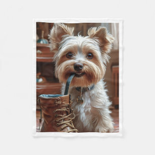 ADOM Playful Puppy Shoe Blanket
