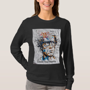 ADOM Premium "Create Your Reality" Minimalist Wome T-Shirt