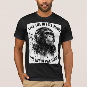 ADOM Premium "Live Life in Full Flight" Minimalist T-Shirt
