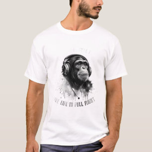 ADOM Premium "Live Life in Full Flight" Minimalist T-Shirt