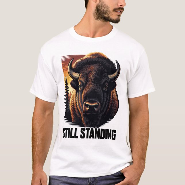 ADOM Premium "Still Standing" Minimalist Tee (Front)