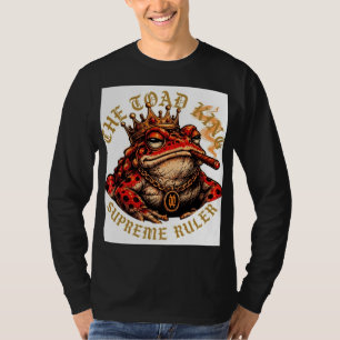 ADOM Premium "Toad King" Minimalist Graphic Long S T-Shirt