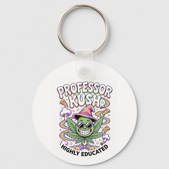ADOM "Professor Kush" Women's Graphic Tee Key Ring (Front)