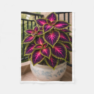 ADOM Purple Coleus Potted Plant Blanket