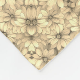 ADOM Soft Beige Ornate Blanket