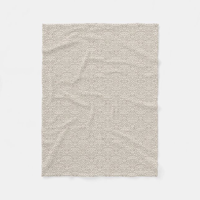 ADOM Soft Grey Textured Fleece Blanket (Front)