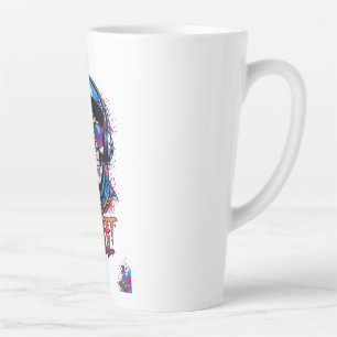 ADOM "Street Soul" Women's Long-Sleeve Graphic Tee Latte Mug
