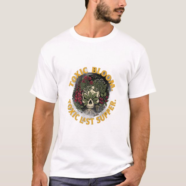 ADOM Toxic Bloom Skull Art T-Shirt (Front)