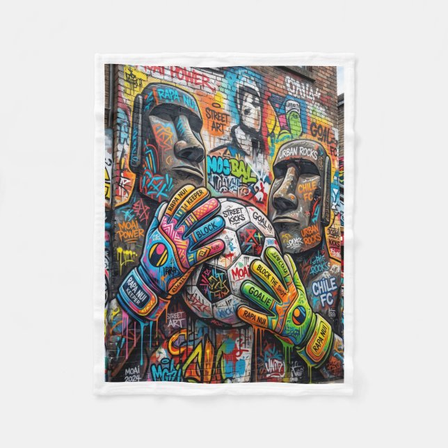 ADOM Urban Street Art Graffiti Blanket (Front)